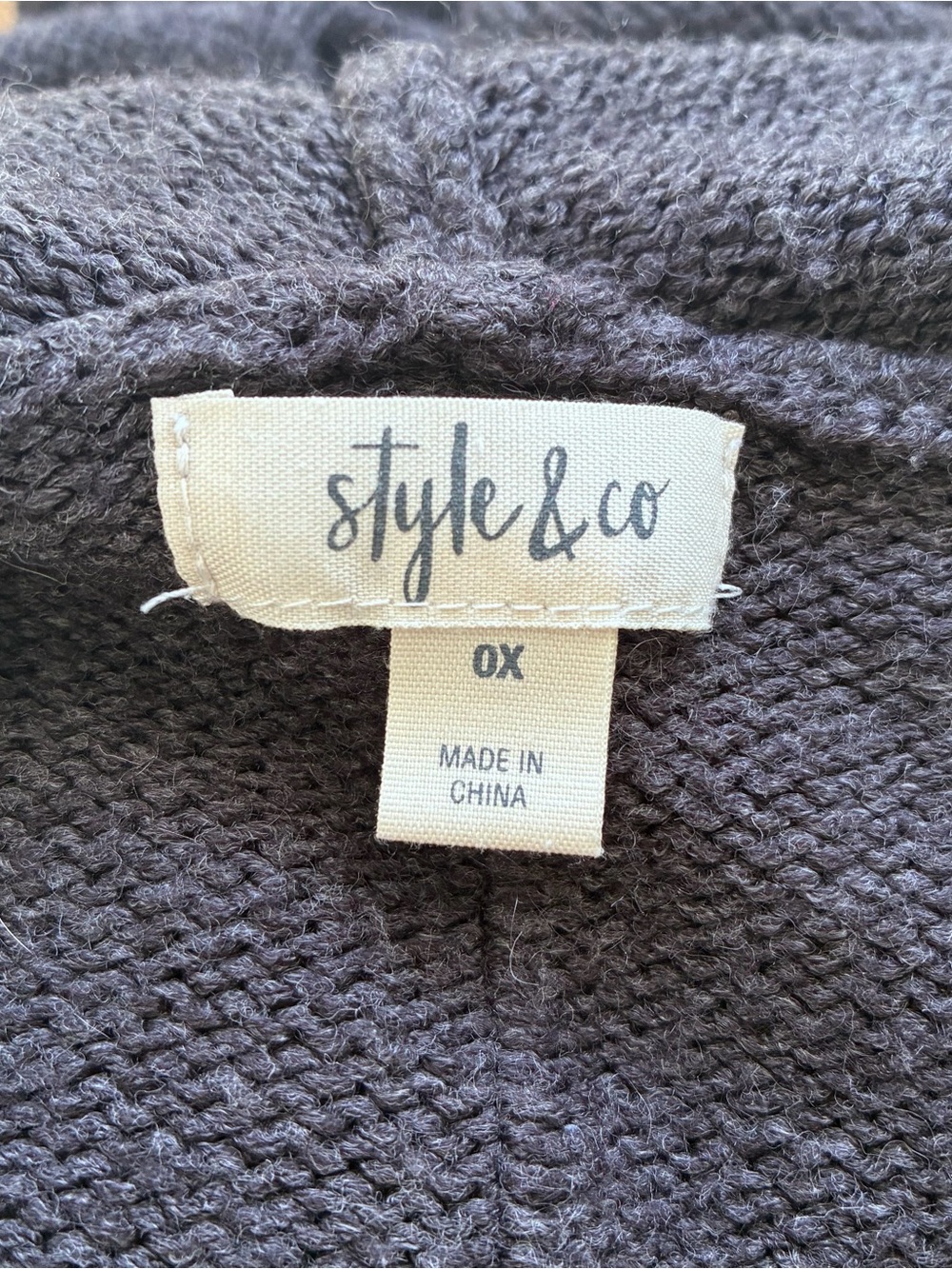 Style&Co Hooded Sweater - Picture 7 of 8